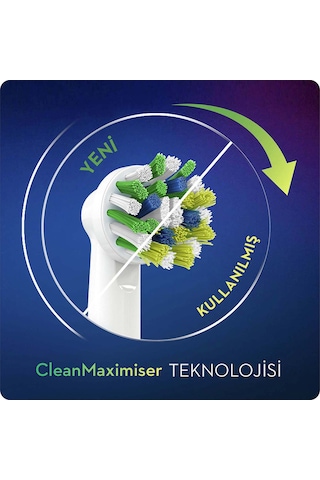 Oral-B Cross Action Clean&Maximiser Şarjlı Diş Fırçası Yedek Başlığı 2'li