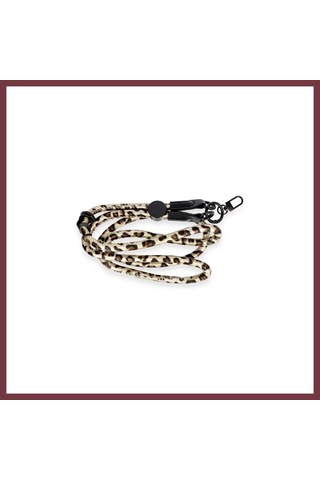 Storeşahin Onegif Jı Leopar Desenli Boyun Askısı - Gold Shn0720