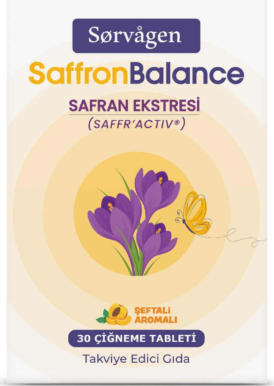 Sorvagen Saffronbalance Safran Çiğneme Tableti- 30 Tablet