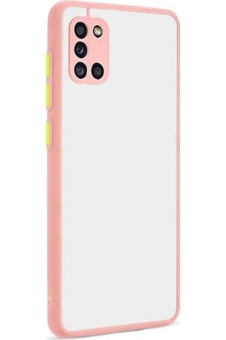 Galaxy Uyumlu A31 Kılıf Zore Hux Kapak Pembe