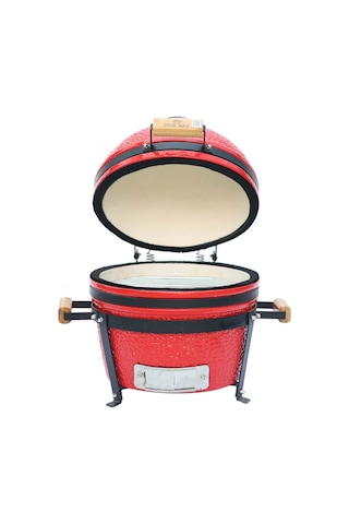 Kamado Seramik Mangal 40 Cm Kırmızı