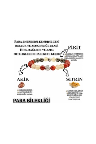 Endoles Doğaltaş Para Bereket ve Zenginlik Doğal Taş Tılsım Bi 19 Çok Renkli