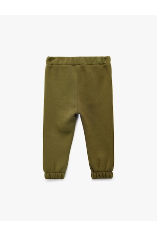 Koton Beli Bağcıklı Cep Detaylı Şardonlu Jogger Eşofman Altı Haki 6wmb40116tk Haki