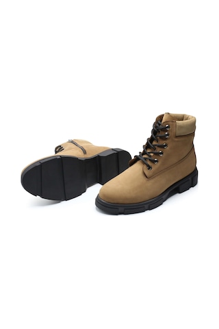 Costo Shoes Büyük Numara Erkek Bot Rahat Geniş Kalıp Kum Nubuk