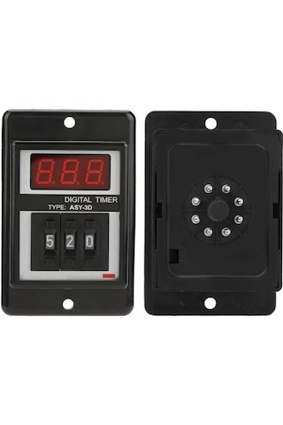 Asy-3d Dc 24v Gecikmeli Dpdt Dijital Zaman Rölesi - 999m
