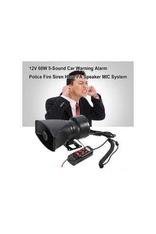 Tenfowee 12v Çok Sesli Araç Alarm Siren - Yüksek Ses Çıkışlı, Evrensel Uyumlu, 5 Farklı Siren Seçeneği