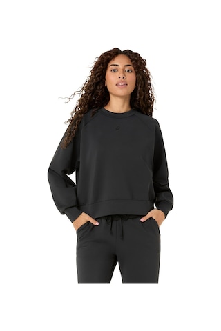 Asics Nagino Refined Texture Kadın Siyah Koşu Sweatshirt 2032d370-001