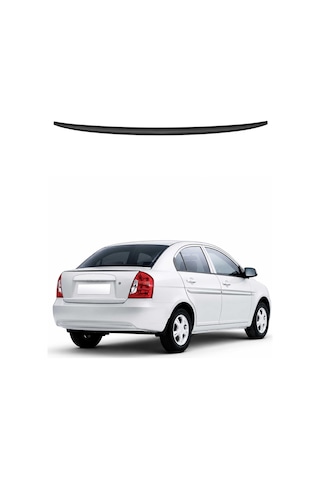 Hyundai Brio/ Accent 2006-2013 Arası Uyumlu Araca Özel Bagaj Spoileri Piano Siyah 1 Parça