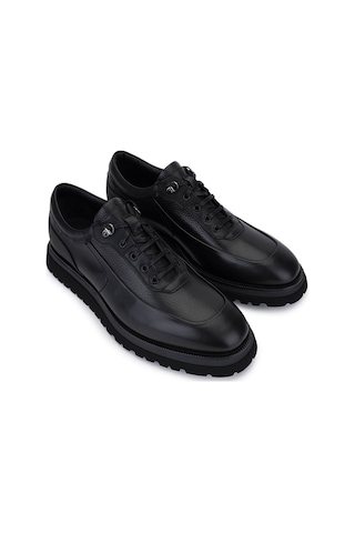 Giampiero Nicola Erkek Hakiki Deri Siyah Casual Ayakkabı 664 D434109 Erk Ayk Sk25-26 Nero Siyah