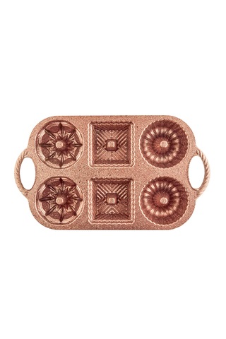Valeria Rose Gold 6'lı Döküm Kek Kalıbı Rose Gold