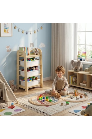 Missidea Luno Montessori Raf Ahşap