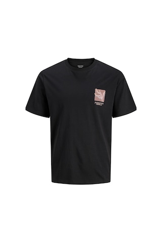 Jack & Jones Originals Erkek Tişört Göğüs Baskılı Kısa Kollu Bisiklet Yaka 2. Siyah