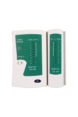 Primex Px-8070 Rj-45,rj-11 Lüks Kablo Test Cihazı, Adsl, Cat5,cat6,cat7,cat8 İnternet Kablo Tes