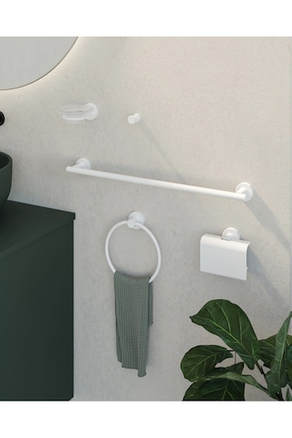 Tecno White Havluluk, Uzun, 51 Cm - Mat Beyaz Mat Beyaz