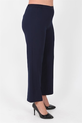 Ladies First Ladıes Fırst Büyük Beden 3570 Lacivert Klasik Dar Paça Pantolon K