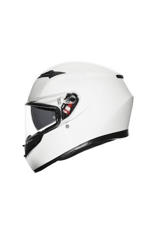Agv K3 Mplk Configuration Mono White Kapalı Kask Beyaz
