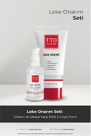 Tto Clınıc Leke Kremi 75ml + Leke Serumu 50ml