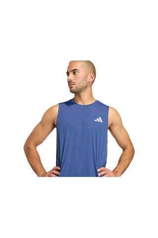 Adidas Running Essentials Erkek Lacivert Yuvarlak Yaka Atlet
