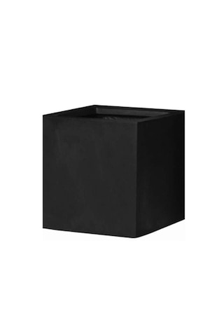 Mofiba Fiberglass Saksı Kare 30cm 30cm 30h Cm Siyah