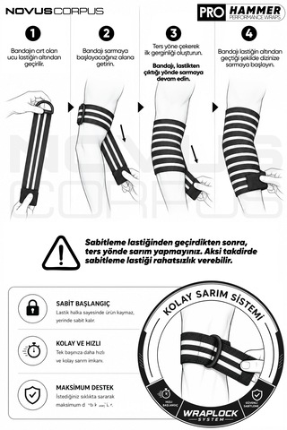 Fitness Dirsek Sargısı Sakatlık Önleyici Destekleyici Spor Dirseklik Elbow Wraps Crossfit Bandajı - 2 Adet - Siyah/gri Desen