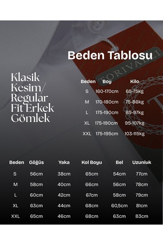 Torivalli Collection Klasik Kesim Regular Fit Tek Cepli Kolay Ütülenebilen Mevsimlik Uzun Kollu Düz Renk Erkek Gömlek Beyaz