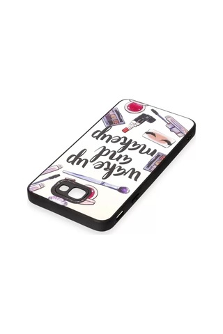Newface Samsung Uyumlu, Galaxy J7 Prime Kılıf Mirror Desenli Kapak - Mirror - 3 - Özel Seri 8683140569525 Bej