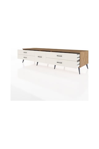 Kronos Tv Ünitesi 5 Çekmeceli 220x59x51 Çam-aytaşı Aytası/aytası - Atlas Çam