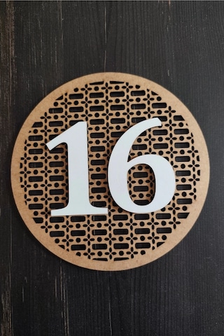 Rattan Model Daire, Otel Ve Apartman Kapı Numarası
