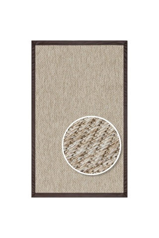 Bespoky Modern Düz Koridor Halısı Kilim Ekru - Krem