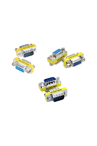 Rs232 Dişi Erkek Çevirici Set Db9 Rs232 9 Pin Dişi Erkek Çevirici 3'lü Set