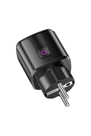 Tuya Akıllı Wifi Bluetooth Ab Fişi 20a Soket Güç İzleme Zamanlayıcı Çıkış Çocuk Kilidi Google Home Alice Smartthings Alexa Siyah