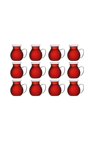 Keyfi Ala Borosilikat Cam Çay Bardağı Seti, 200ml, 6'lı, Termisil Kupa, Şık Ve Dayanıklı 12 çok renkli