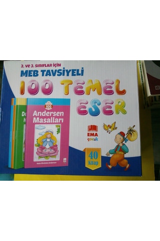 100 Temel Eser 40 Kitap 2 ve 3 .Sınıf Seviyesi