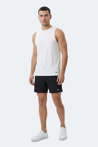 Slazenger Kulap Erkek Kolsuz Beyaz Tişört Beyaz