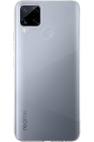 Realme C15 Kapak 1mm Süper Silikon Şeffaf Kılıf