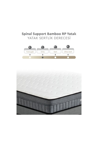 Yataş Bedding Spinal Support Bamboo Pocket Yaylı Ortopedik Yatak 100x200 cm