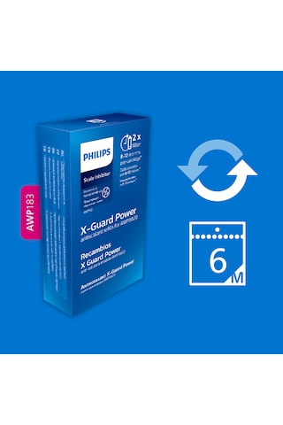 Philips Güçlü Kireç Önleyici Yedek Filtre Kartuşu Awp183/10 (2 Adet)