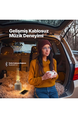 Ttec 2BH16 Nostalglo LED Fenerli Taşınabilir Kablosuz Bluetooth Hoparlör