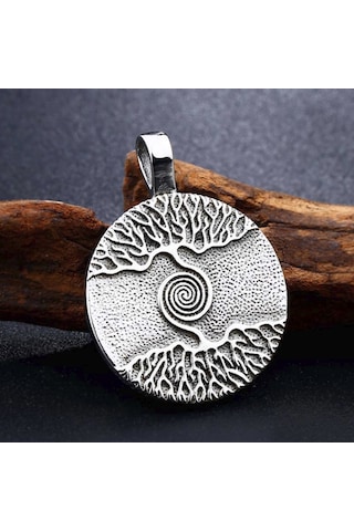 Chavin Viking Etnik Vintage Tılsım Hayat Ağacı Çelik Kolye Ds72 478257579 Çok Renkli