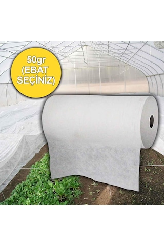 12,8x10 Metre 50gr Agril Isı Don Örtüsü, Zirai Don Kırağı Örtü Karpuz Çilek Örtüsü, Sera Toprak Örtüsü Elyaf Bitki Koruma Örtüsü