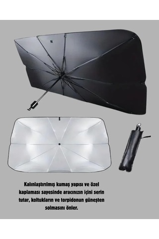Ön Cam Güneşliği Kalın Kumaş Ve Cam Elyaf İskelet İle Maksimum Uv Koruma Diğer 19382842