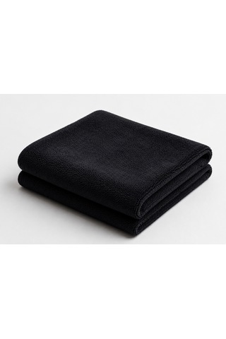 Naturıca Mikrofiber Havlu Kuaför Berber 6 Adet 50x90 Siyah