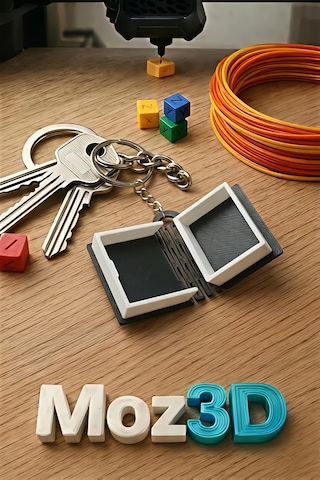 Mini Kitap Görünümlü Anahtarlık Saklama Kutusu Çok Renkli
