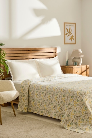 Kaşmir Home Hedda %100 Pamuk Çift Kişilik Pike Yeşil Yeşil