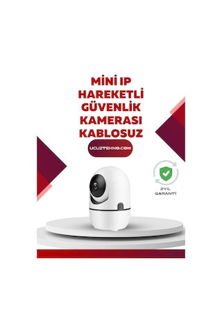 Full Hd 1080p Kablosuz Güvenlik Kamerası - Hareket Takip Gece Görüşü Ve İki Yönlü Ses Özellikli