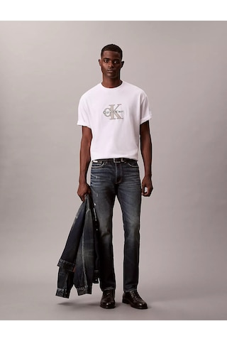 Calvin Klein Erkek T Shirt Lv04re815g Yaf Beyaz Beyaz
