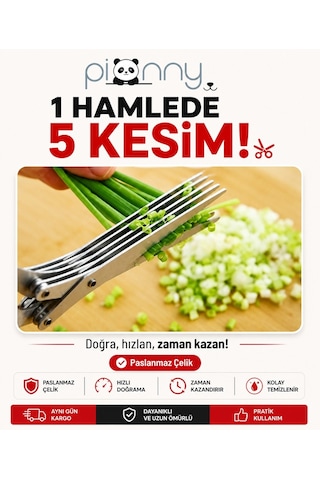 Pionny 5 Bıçaklı Sebze Doğrama Makası