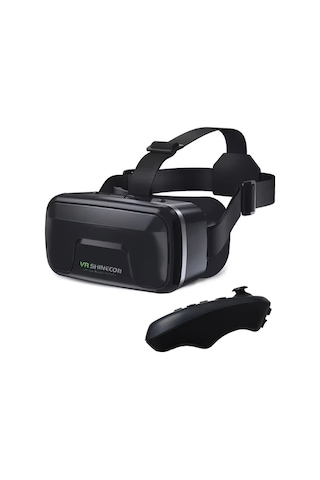 Xuweiwei Stil 1 Shinecon Vr Gözlükleri Ayarlanabilir 3d Başlık Rahat Kullanım Katıksız Görsel Deneyim Siyah Mavi Ev Eğlencesi İçin İdeal