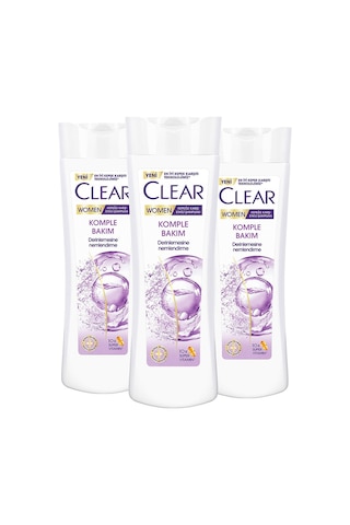 Clear Komple Bakım Kepeğe Karşı Etkili Şampuan 3 x 350 ML
