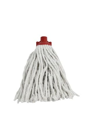 Elmop P02 Pamuklu Beyaz Islak Mop - Paspas Ucu - Vidalı Standart Yedek Mop Püskül - 1 Adet
